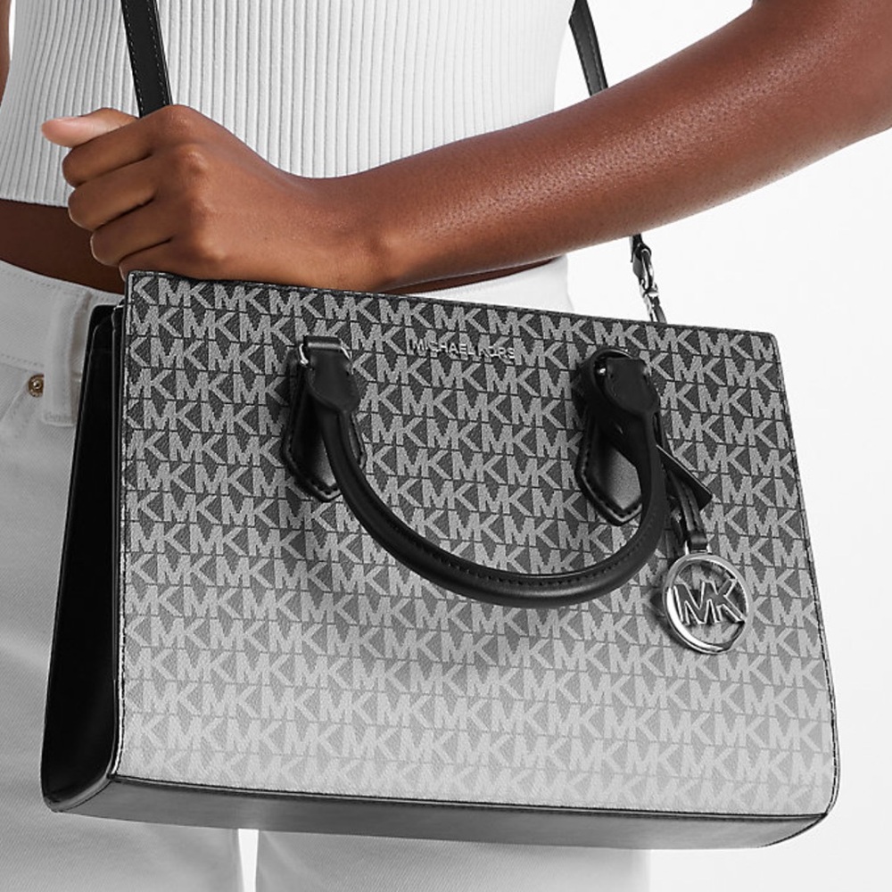 Michael Kors Sheila Medium Ombré Signature Logo Satchel
Black 
NWT - Picture 4 of 16